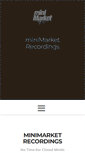 Mobile Screenshot of minimarketrecordings.com